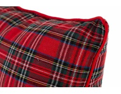 Cuscino Natalizio Tartan in Stoffa 40x40 cm – Decorazione Natalizia Le Stelle su Bomboniere Dolci Emozioni