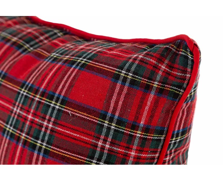 Cuscino Natalizio Tartan in Stoffa 40x40 cm – Decorazione Natalizia Le Stelle su Bomboniere Dolci Emozioni