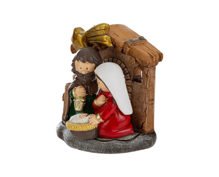Sacra Famiglia in Resina 6,5x6,5 cm – Decorazione Natalizia Le Stelle su Bomboniere Dolci Emozioni