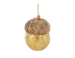 Ghianda Natalizia da Appesa in Resina Oro 9x9x13 cm – Decorazione Natalizia Le Stelle su Bomboniere Dolci Emozioni
