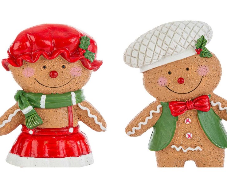 Biscotto di Zenzero Natalizio in Resina 9,5x5,5x16 cm – Decorazione Natalizia Le Stelle su Bomboniere Dolci Emozioni