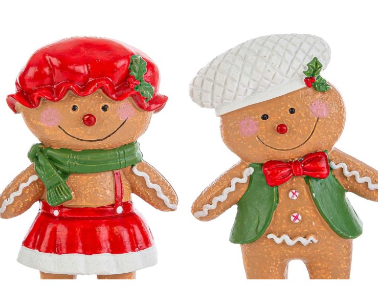 Biscotto di Zenzero Natalizio in Resina 6x4x11 cm – Decorazione Natalizia Le Stelle su Bomboniere Dolci Emozioni