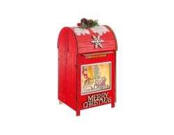 Cassetta delle Lettere Natalizia in Legno con Paesaggio LED 11x9x19 cm – Decorazione Natalizia Le Stelle su Bomboniere Dolci Emozioni