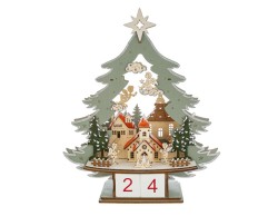 Albero Datario in Legno con LED
