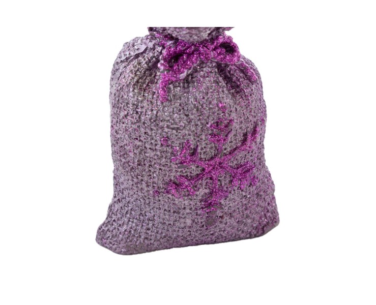 Candela Natalizia Sacco Regalo Piccolo Viola – Decorazione Natalizia Le Stelle su Bomboniere Dolci Emozioni