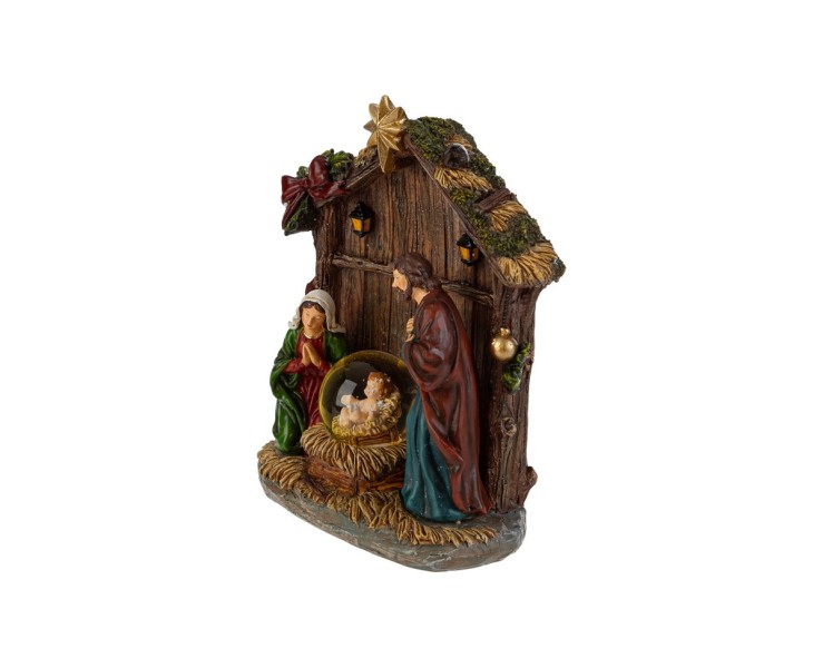 Natività in Resina con LED e Capanna – Decorazione Natalizia Le Stelle su Bomboniere Dolci Emozioni