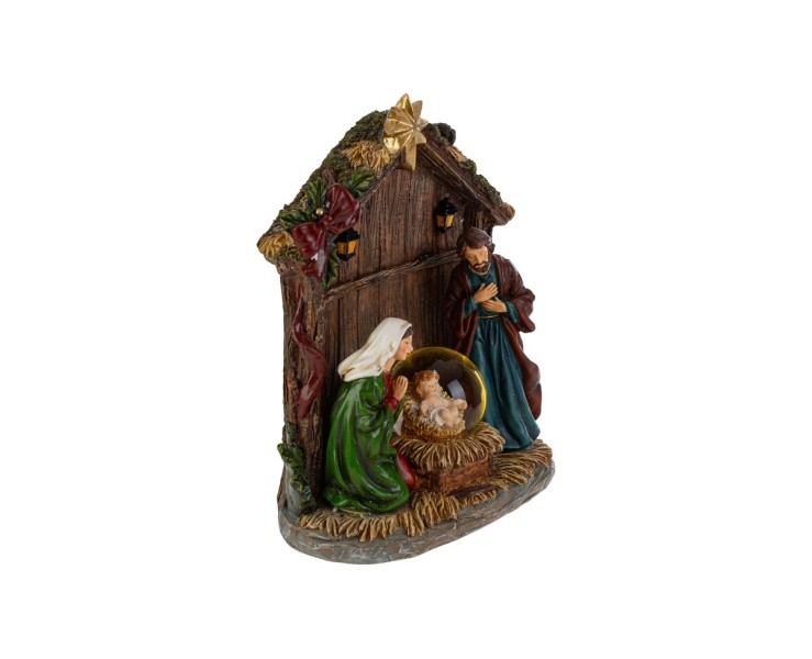 Natività in Resina con LED e Capanna – Decorazione Natalizia Le Stelle su Bomboniere Dolci Emozioni