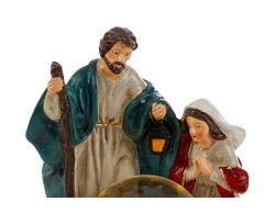 Natività in Resina con Sfera di Neve LED 10x9,5x15 cm – Decorazione Natalizia Le Stelle su Bomboniere Dolci Emozioni