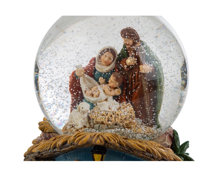 Carillon Natalizio Sacra Famiglia con Sfera di Neve 11,5x14 cm – Decorazione Natalizia Le Stelle su Bomboniere Dolci Emozioni