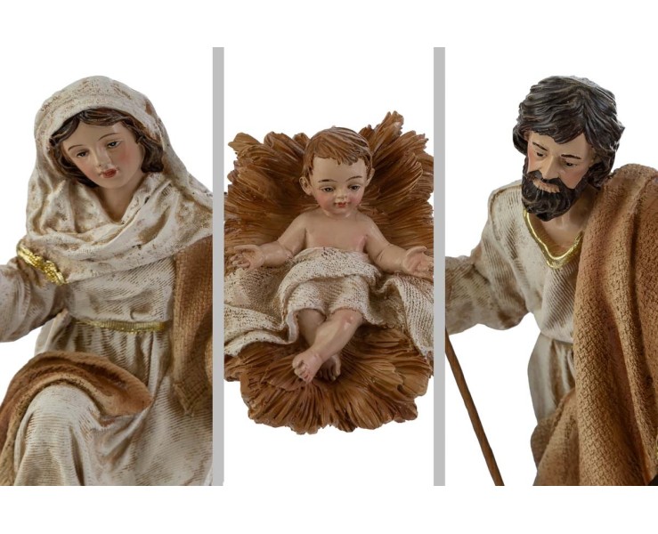 Set 8 pezzi Natività Completa con Re Magi, Bue e Asinello – Decorazione Natalizia Le Stelle su Bomboniere Dolci Emozioni