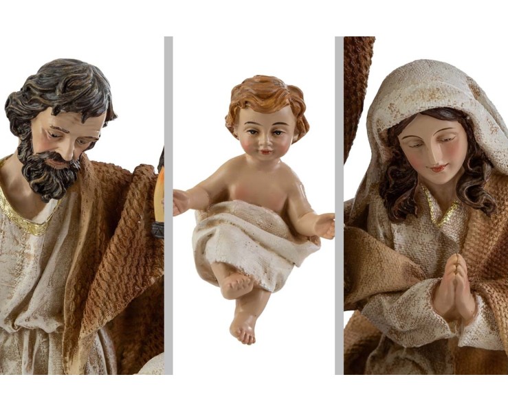 Sacra Famiglia con Lanterna – Decorazione Natalizia Le Stelle su Bomboniere Dolci Emozioni