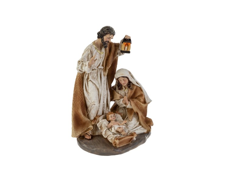 Sacra Famiglia con Lanterna – Decorazione Natalizia Le Stelle su Bomboniere Dolci Emozioni