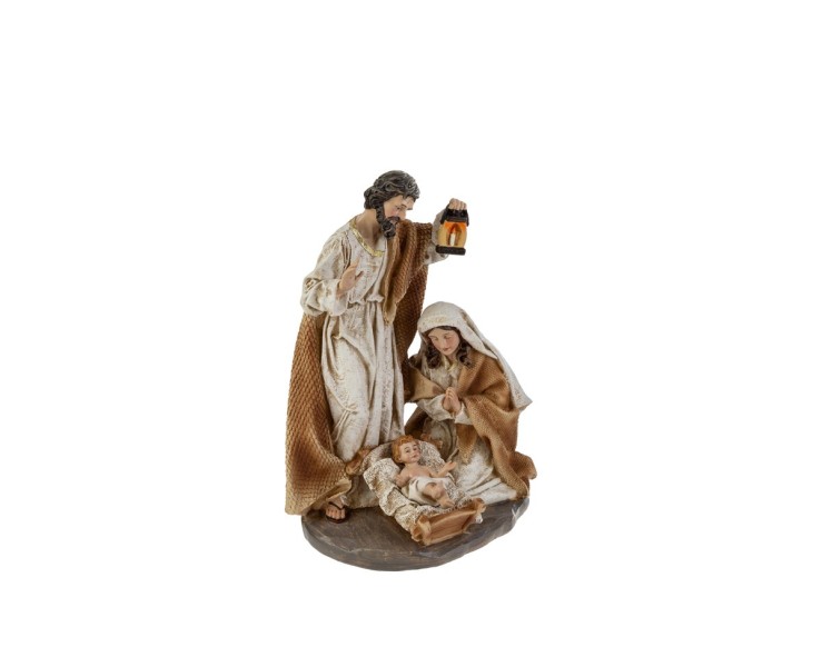 Statuina Sacra Famiglia con Lanterna – Decorazione Natalizia Le Stelle su Bomboniere Dolci Emozioni