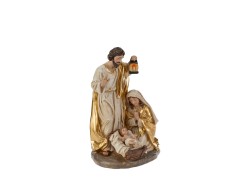 Natività in Resina Gold 14x11x20,5 cm – Decorazione Natalizia Le Stelle su Bomboniere Dolci Emozioni