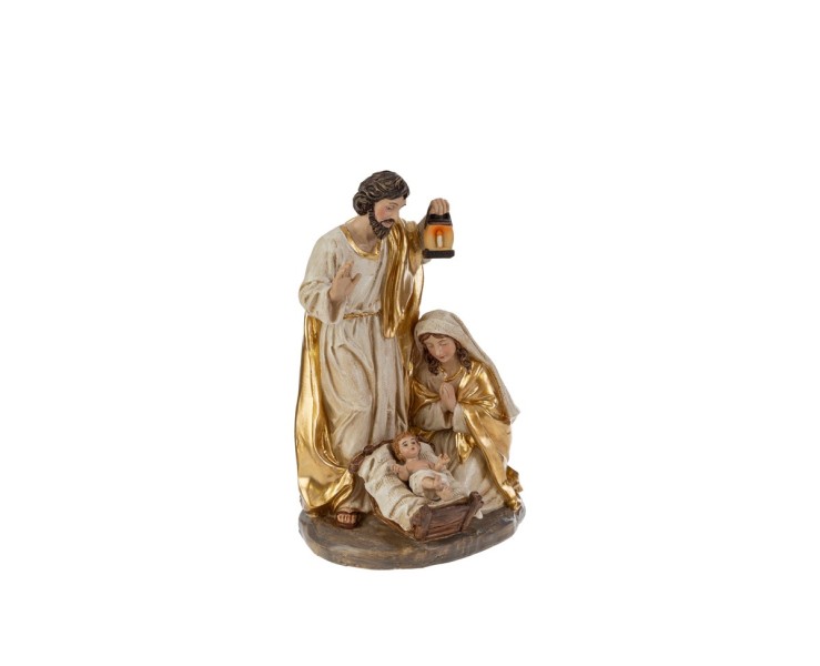Natività in Resina Gold 14x11x20,5 cm – Decorazione Natalizia Le Stelle su Bomboniere Dolci Emozioni