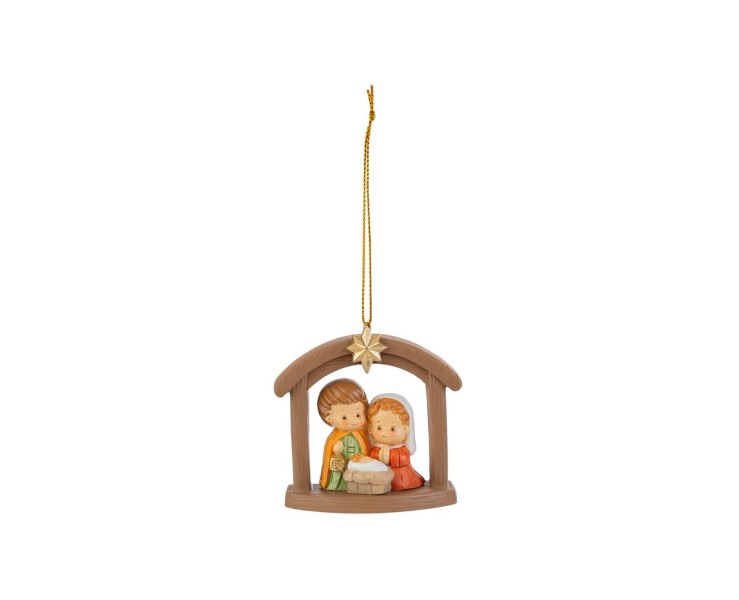 Appendino Sacra Famiglia Bimbi in Resina 6x3x6,5 cm – Decorazione Natalizia Le Stelle su Bomboniere Dolci Emozioni