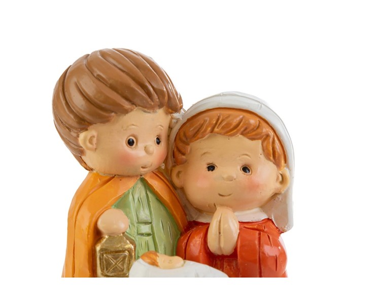 Calamita Sacra Famiglia Bimbi in Resina 5,5x3x5,5 cm – Decorazione Natalizia Le Stelle su Bomboniere Dolci Emozioni