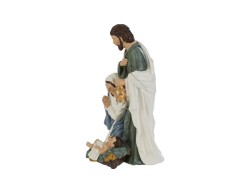 Sacra Famiglia in Resina 10,5x11x20 cm – Decorazione Natalizia Le Stelle su Bomboniere Dolci Emozioni