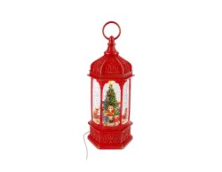 Lanterna Natalizia con Luci e Neve In Movimento 12,5x11x32,5 cm – Decorazione Natalizia Le Stelle su Bomboniere Dolci Emozioni