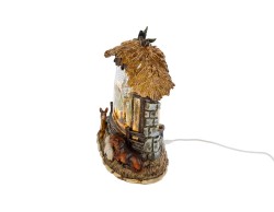 Presepe con Luci e Neve In Movimento 20x10x20 cm – Decorazione Natalizia Le Stelle su Bomboniere Dolci Emozioni