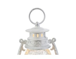 Lanterna Natalizia Bianca con Sacra Famiglia 12,5x29 cm – Decorazione Natalizia Le Stelle su Bomboniere Dolci Emozioni