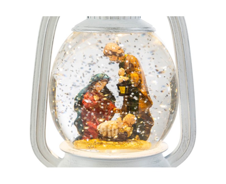 Lanterna Natalizia Bianca da Tavolo 10,5x17 cm – Decorazione Natalizia Le Stelle su Bomboniere Dolci Emozioni