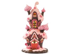 Casetta a forma di Dolce con Meringhe  con Luce, Resin