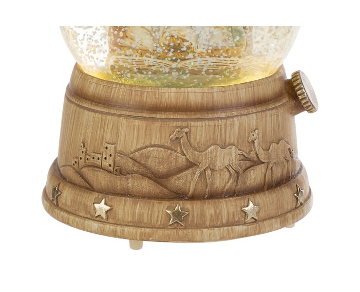 Carillon Sfera di Neve Sacra Famiglia 11x16,5 cm – Decorazione Natalizia Le Stelle su Bomboniere Dolci Emozioni