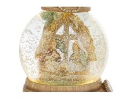 Carillon Sfera di Neve Sacra Famiglia 11x16,5 cm – Decorazione Natalizia Le Stelle su Bomboniere Dolci Emozioni