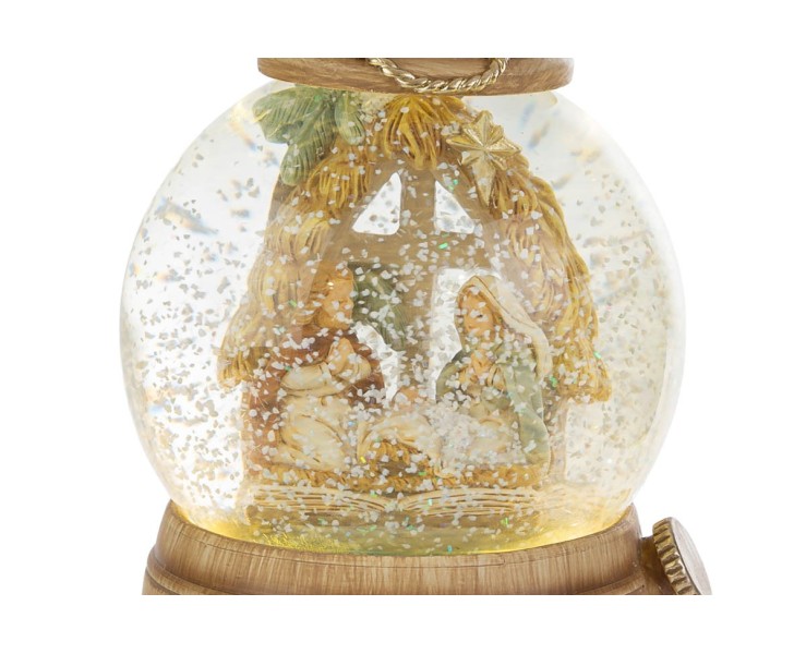 Carillon Sfera di Neve Sacra Famiglia 11x16,5 cm – Decorazione Natalizia Le Stelle su Bomboniere Dolci Emozioni