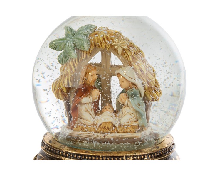 Ampolla Sfera di Neve Sacra Famiglia 7x9 cm – Decorazione Natalizia Le Stelle su Bomboniere Dolci Emozioni