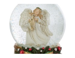 Carillon Sfera di Neve Angelo Natalizio 10x14 cm – Decorazione Natalizia Le Stelle su Bomboniere Dolci Emozioni