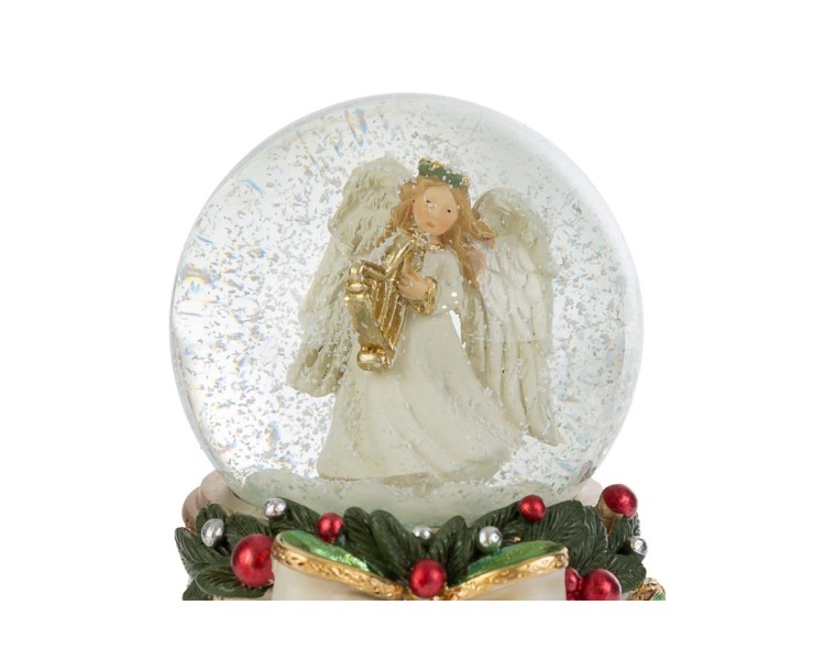 Ampolla Sfera di Neve Angelo Natalizio 7x9 cm – Decorazione Natalizia Le Stelle su Bomboniere Dolci Emozioni
