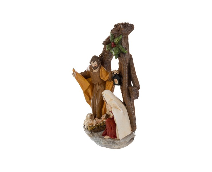 Natività in Resina con Capanna e Lanterna 11,5x8x21 cm – Decorazione Natalizia Le Stelle su Bomboniere Dolci Emozioni