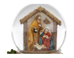 Carillon Sfera di Neve Natività 11x11x14,5 cm – Decorazione Natalizia Le Stelle su Bomboniere Dolci Emozioni