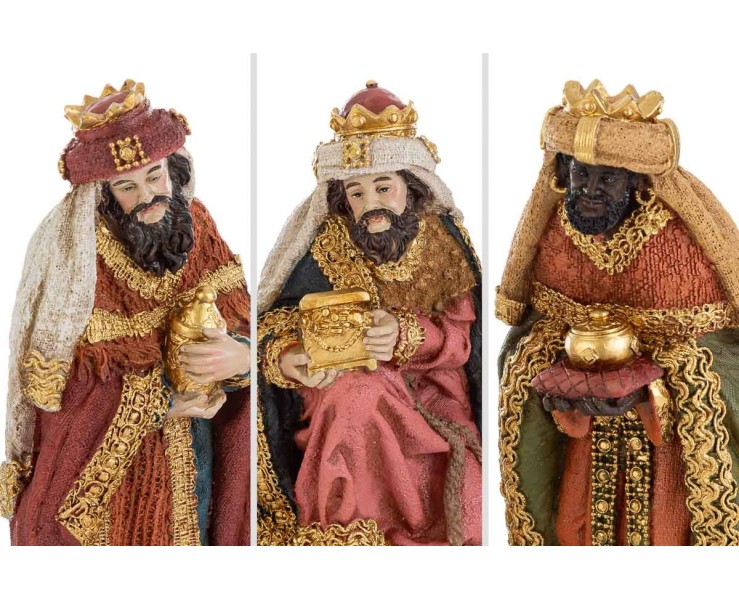 Set Presepe 8 Pezzi Natività Tradizionale in Resina h 20 cm – Decorazione Natalizia Le Stelle su Bomboniere Dolci Emozioni