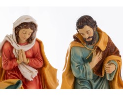 Set Presepe 8 Pezzi Natività Tradizionale in Resina h 25,5 cm – Decorazione Natalizia Le Stelle su Bomboniere Dolci Emozioni