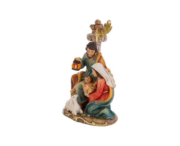 Scultura Natività Monoblocco in Resina con Stella Cometa 15x10x23 cm – Decorazione Natalizia Le Stelle su Bomboniere Dolci Emozioni