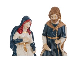 Set Presepe Completo Natività 8 Pezzi in Porcellana h. 20 cm – Decorazione Natalizia Le Stelle su Bomboniere Dolci Emozioni