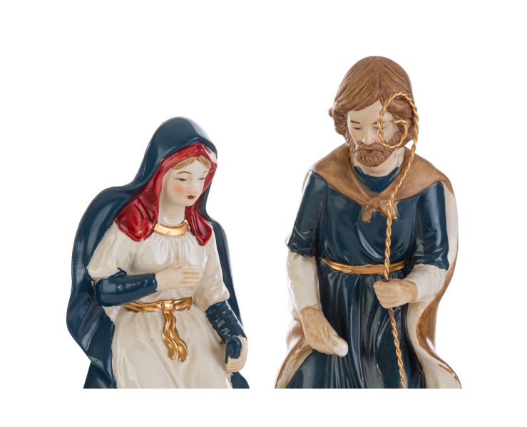 Set Presepe Completo Natività 8 Pezzi in Porcellana h. 20 cm – Decorazione Natalizia Le Stelle su Bomboniere Dolci Emozioni