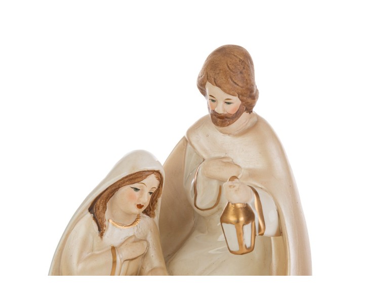 Sacra Famiglia con Lanterna Dorata– Decorazione Natalizia Le Stelle su Bomboniere Dolci Emozioni
