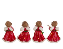 Angelo Portacandele Natalizio in Porcellana Rossa 10x9x15 cm – Decorazione Natalizia Le Stelle su Bomboniere Dolci Emozioni