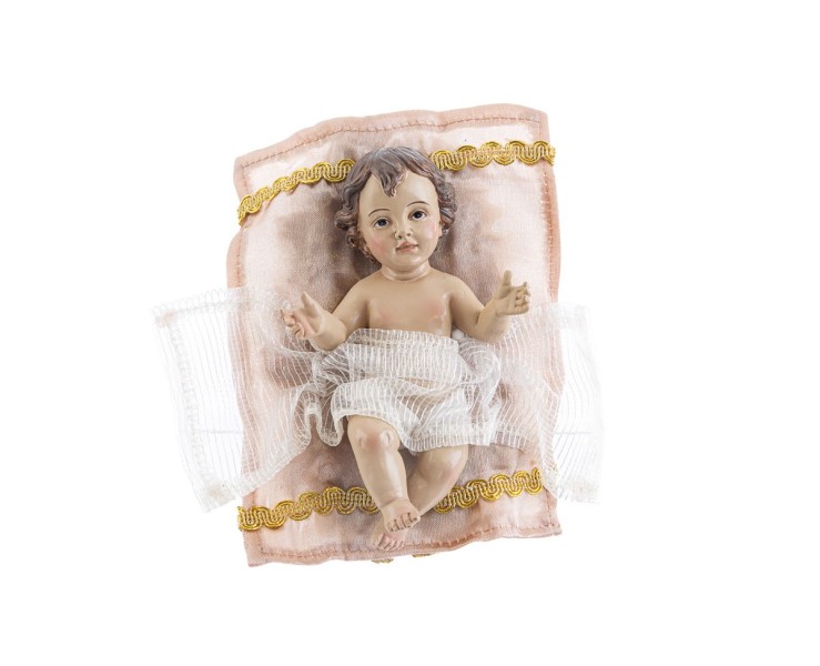 Set Presepe 8 Pezzi in Resina e Tessuto Oro h 40 cm – Decorazione Natalizia Le Stelle su Bomboniere Dolci Emozioni