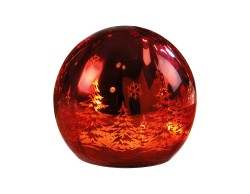 Palla LED Mascagni Casa in vetro specchiato diametro 12 cm