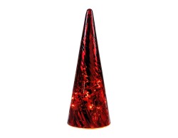 Abete LED Mascagni Casa in vetro specchiato 12 x 32 cm
