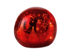 Palla rotante LED Mascagni Casa in vetro specchiato diametro 12 cm