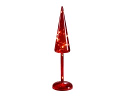 Abete LED Mascagni Casa in vetro 9,5 x 35 cm