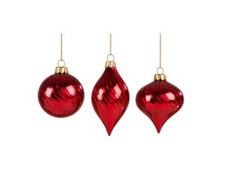 Set 3 decorazioni Mascagni Casa in vetro 6 / 5 x 10 / 6 x 8,5 cm