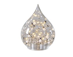 Goccia LED Mascagni Casa in vetro 12 x 14 cm