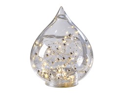 Goccia LED Mascagni Casa in vetro 15 x 18,5 cm